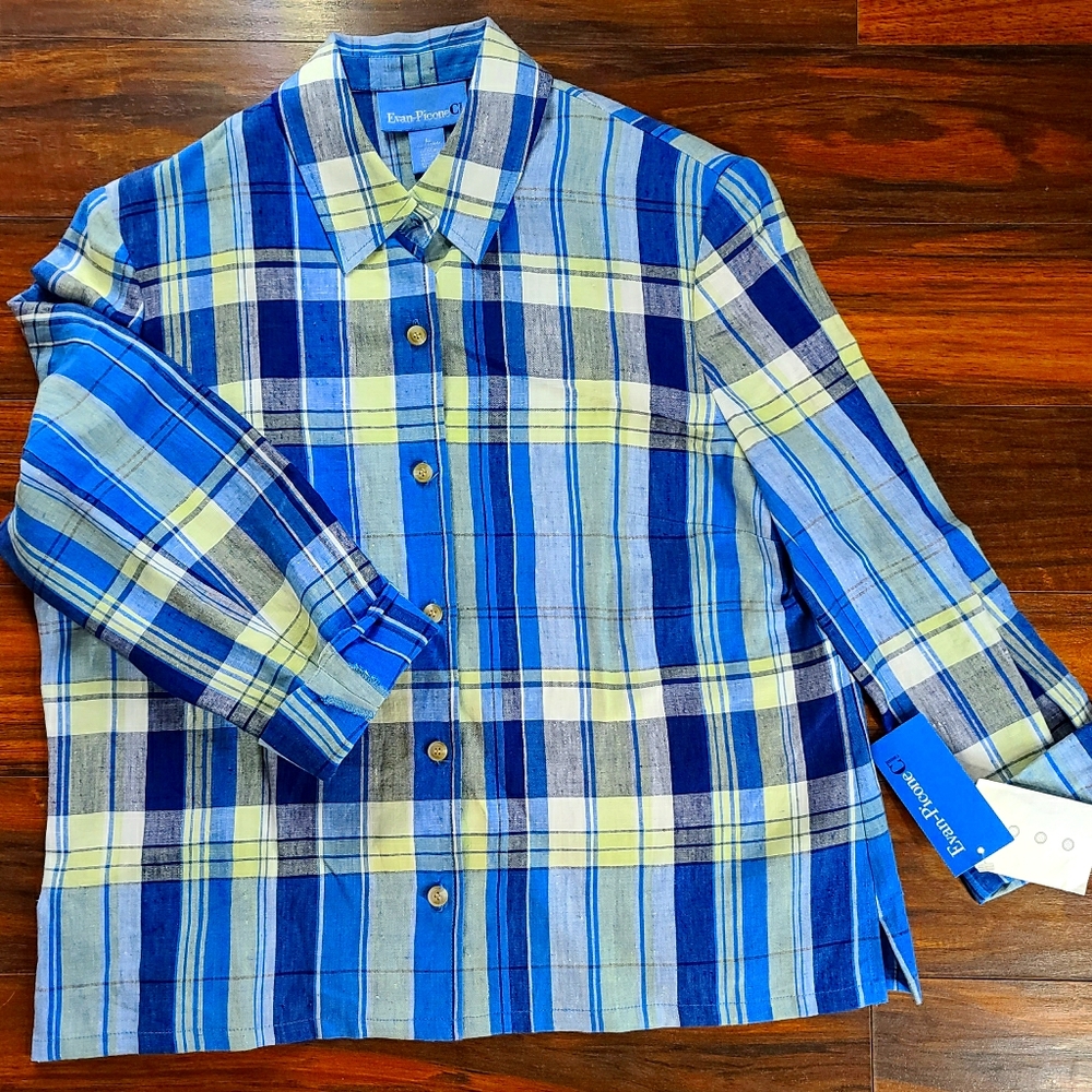 Evan Picone L heavy material nwt